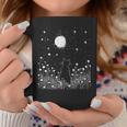 Vintage Cat And Moon Flowers Garden Nature Lover Women Coffee Mug Unique Gifts