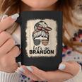 Vintage Messy Bun Let's Go Brandon Coffee Mug Unique Gifts