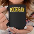 Vintage Michigan Blue Maize Retro Michigan Coffee Mug Funny Gifts