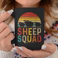 Vintage Retro Sheep Squad Sheep Wearing Sunglasses Farm Coffee Mug Unique Gifts