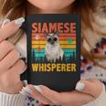 Vintage Retro Siamese Whisperer Cat Sunglasses Lover Coffee Mug Unique Gifts