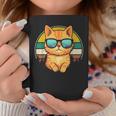 Vintage Style Orange Tabby Cat Friendly Wearing Sunglasses Coffee Mug Unique Gifts