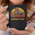 Vintage Wrestling Murder Yoga Graphic Coffee Mug Unique Gifts