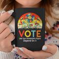 Vote Like Your Grandchild's Rights Depend On It Coffee Mug Funny Gifts