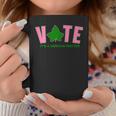 Vote Its A Serious Matter Pink And Green Coffee Mug Unique Gifts