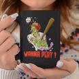 Wanna Play Zombie Baseball Player Coffee Mug Unique Gifts