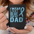 I Wear Light Blue For My Dad Prostate Cancer Ribbon Coffee Mug Unique Gifts
