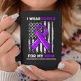 I Wear Purple For My Mom Mother Pancreatic Cancer Awareness Coffee Mug Funny Gifts