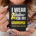 I Wear Yellow For My Grandma Sarcoma Cancer Awareness Coffee Mug Unique Gifts