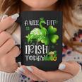 A Wee Bit Irish Today Green Flamingo Beer St Patrick's Day Coffee Mug Personalized Gifts