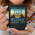 Whiskey Goes In Wisdom Comes Out Fathers Day Dad Coffee Mug Funny Gifts