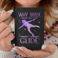 Why Walk When You Can Glide Ice Skating Figure Skating Coffee Mug Unique Gifts