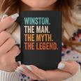 Winston The Man The Myth The Legend First Name Winston Coffee Mug Personalized Gifts