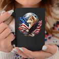 Wolf Bald Eagle American Flag Full Moon New Years Wolf Lover Coffee Mug Personalized Gifts