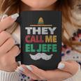 They Call Me El Jefe Fiesta Bragging Boss Hat Coffee Mug Unique Gifts