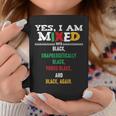 Yes I Am Mixed Black Lives Matter Blm Melanin Dashiki Peace Coffee Mug Unique Gifts