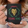 Young King African Lion Boy Black History Month African Boys Coffee Mug Personalized Gifts