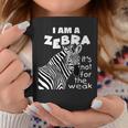 Zebra Ribbon's Not For The Weak Support Cvid Awareness Coffee Mug Unique Gifts