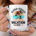 Aloha Hawaii 2024 Family Friends Group Vacation Matching Coffee Mug Funny Gifts