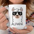 Alpapa Alpaca Llama Lover Father's Day Animals Daddy Coffee Mug Personalized Gifts