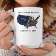 All American Total Solar Eclipse 2017 Map Coffee Mug Unique Gifts