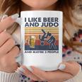 I Like Beer And Judo And Maybe 3 People Retro Vintage Coffee Mug Unique Gifts