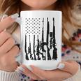 Big American Flag With Machine Guns Gun Flag Coffee Mug Unique Gifts