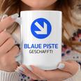 Blue Ski Slope Is Done Ski Beginner Ski School Tassen Lustige Geschenke