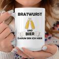 Bratwurst Und Bier Um Um Bin Ich Hier Hier Gray S Tassen Lustige Geschenke