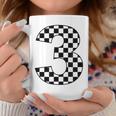 Checkered Birthday 3 Three Race Car 3Rd Birthday Racing Car Coffee Mug Unique Gifts