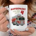 Children's Birthday Feuerwehr Aufgepasst Ich Bin Jetzt 4 Jahre Fire Brigade Tassen Lustige Geschenke