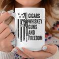 Cigars Whiskey Guns & Freedom Camo Gun Drinking- On Back Coffee Mug Unique Gifts