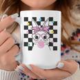 Cute Bunny With Bandana Glasses Bubblegu Easter Rabbit Girl Coffee Mug Unique Gifts