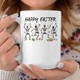 Dancing Skeletons With Bunny Ears & Easter Eggs Easter Day Coffee Mug Unique Gifts