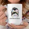 Daycare Teacher Life Messy Bun Hair Glasses Back To School Coffee Mug Personalized Gifts