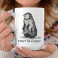 Fight Or Flight Penguin Pun Meme Coffee Mug Funny Gifts
