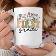 First Grade Teacher Wildflower Back To School Floral Outfits Coffee Mug Funny Gifts