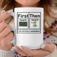 First Teach Then Beach I Am Earning Teacher Summer Break Coffee Mug Unique Gifts