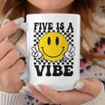 Five Is A Vibe 5Th Birthday Groovy Boys Girls 5 Years Old Coffee Mug Unique Gifts