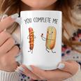 Couples You Complete Me Hot Dog And Hot Dog Bun Coffee Mug Unique Gifts