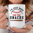 Fantasy Baseball League I'm Just Here For The Snacks Coffee Mug Funny Gifts