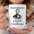 Hipster Abe Lincoln Vintage Style DistressedCoffee Mug Unique Gifts