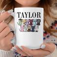 Girl Retro Taylor First Name Personalized Groovy Birthday Coffee Mug Unique Gifts