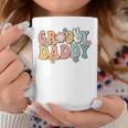 Groovy Daddy Retro Dad Matching Family 1St Birthday Party Coffee Mug Unique Gifts