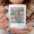 Groovy Mama Checkered Leopard Bolt Lightning Flower Mom Life Coffee Mug Funny Gifts