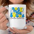 Groovy Rock Your Socks World Down Syndrome Awareness Day Coffee Mug Funny Gifts