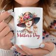 Happy Mother's Day Cute Floral Mom Mommy Grandma Womens Coffee Mug Personalized Gifts