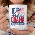 I Heart Michelle Obama 2024 For President Retro Election Coffee Mug Unique Gifts