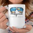 Hollywood Beach Florida Palm Tree Sunglasses Souvenir Coffee Mug Unique Gifts