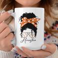 Houston Messy Bun Souvenir I Love Houston Women Coffee Mug Personalized Gifts